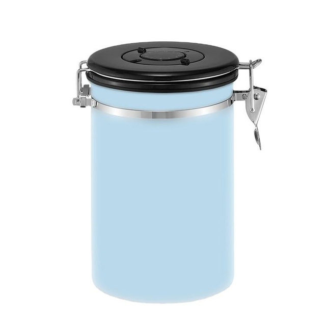 Hochwertiges Edelstahl-Kanister-Set für die Küche, zur Aufbewahrung von Lebensmitteln, Kaffee, Zucker, luftdichtes Glas