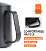 Rüsten Sie den 600-ml-Edelstahl-Barista-Pour-Over-Kaffee-Reisekessel mit Schwanenhals-Espressomaschine auf
