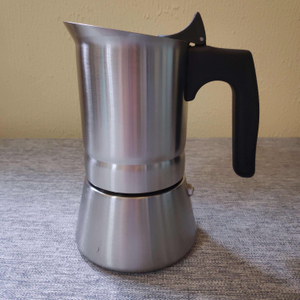 Edelstahl 304 Inox 18/8 Espressokocher Moka-Kanne Mokka-Kanne Wärmeinduktion verfügbar Nylongriff