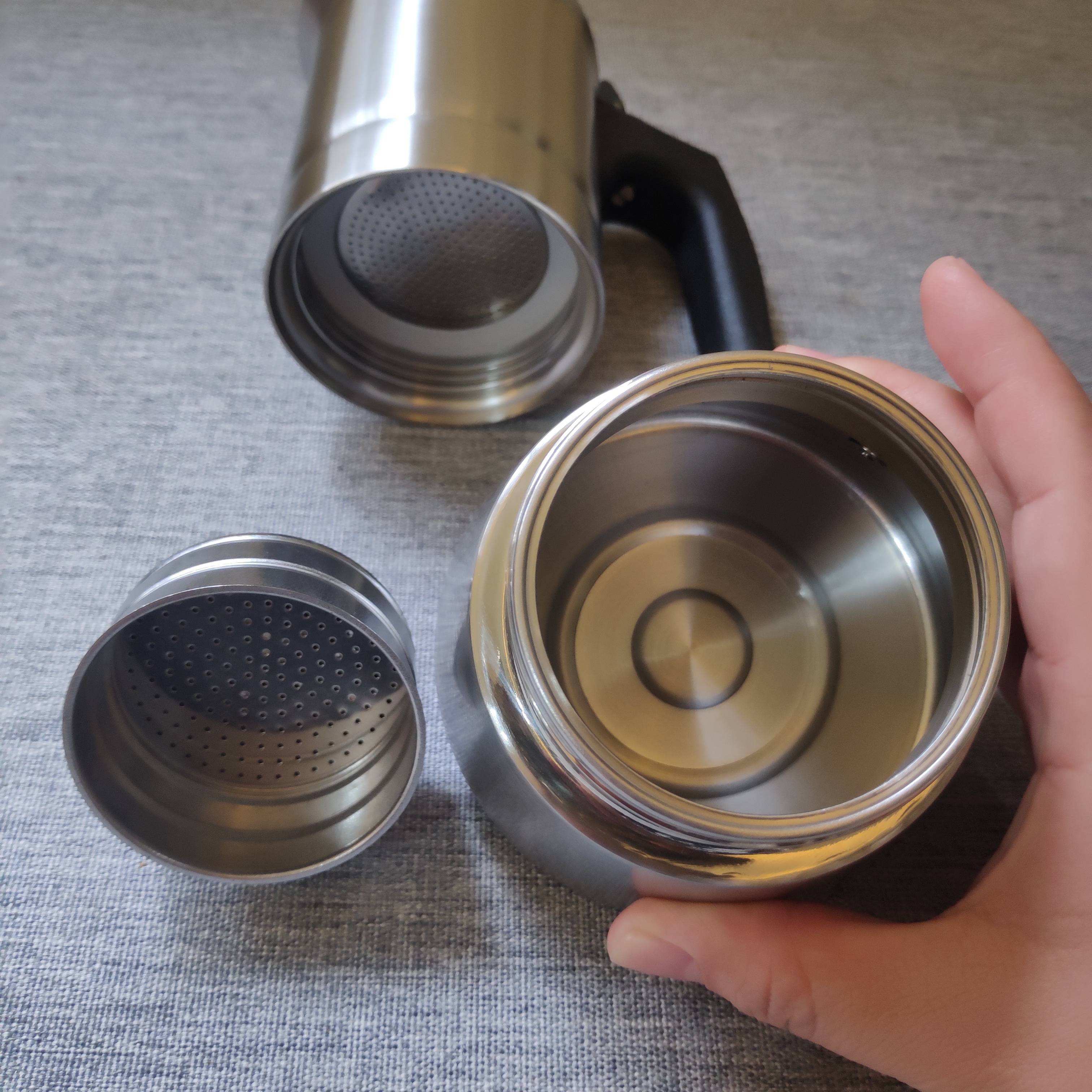 Kaffeekanne für den Herd aus Edelstahl 304, Inox 18/8, Espressomaschine, Moka-Kanne, Mokka-Kanne, italienischer Kaffee, Hitzeinduktion, erhältlich, Nylongriff