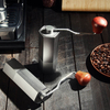 Manuelle Kaffeemühle mit Edelstahlgrat und verstellbarer Einstellung aus Luftfahrtaluminium