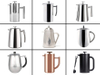 French-Press-Kaffeemaschine aus Edelstahl, doppelwandige Metallisolierung, Kaffeepresse und Teebereiter, leicht zu reinigen und leicht zu drücken