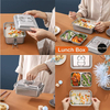Großhandel für Erwachsene und Kinder, auslaufsichere Lunch-Bento-Box, Lebensmittelaufbewahrungsbehälter, Lunchbox aus Edelstahl 304 mit Deckel