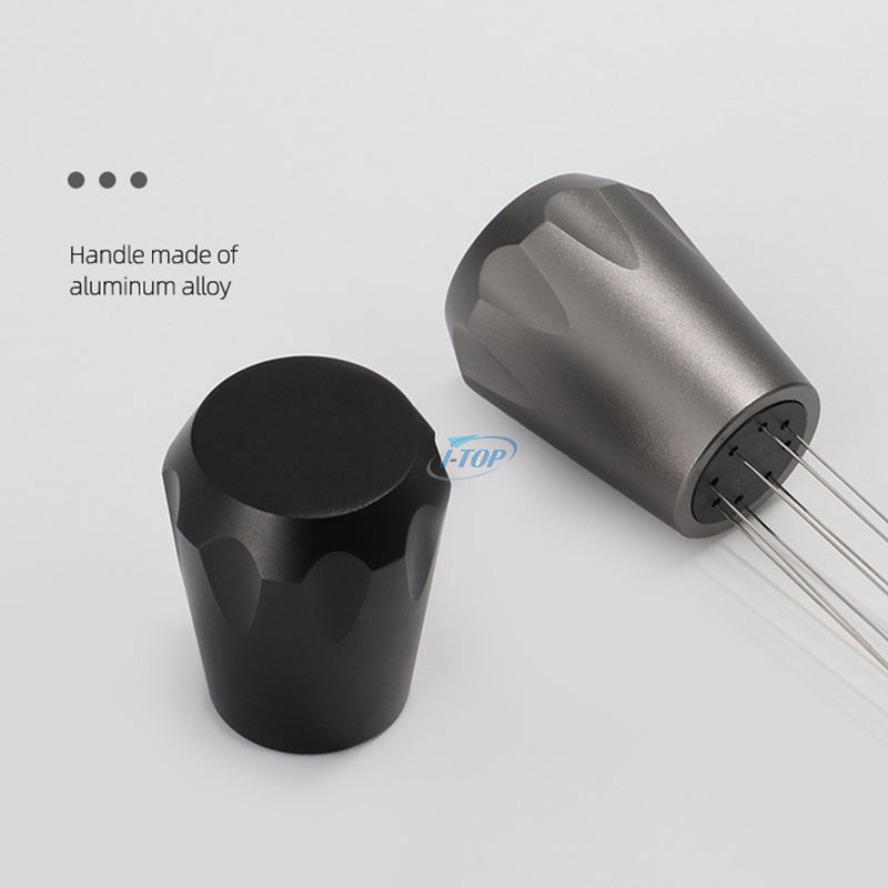 Espresso-Kaffeerührer Barista Rührnadeln für Espresso-Verteilung, diamantgeschliffener Griff und Ständer-Verteilernadeln