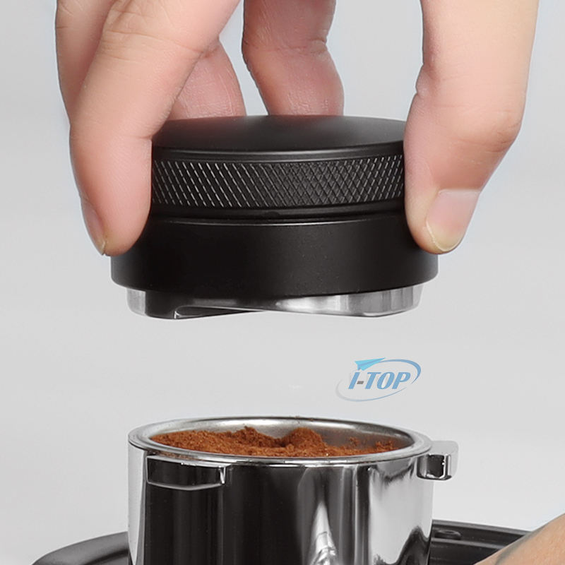 Espresso-Verteilungswerkzeug, verstellbare Tiefe, Espresso-Verteiler, Edelstahl, Standfuß, Kaffee-Nivellierer, Kaffee-Verteiler