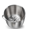 Eiskübel, isoliert mit Zange und Deckel, 3,4 Quart, für Partys und Bar, doppelwandig aus Edelstahl mit Sieb