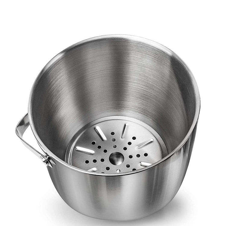 Eiskübel, isoliert mit Zange und Deckel, 3,4 Quart, für Partys und Bar, doppelwandig aus Edelstahl mit Sieb