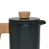 Französische Presse, doppelwandig, isoliert, Thermo-Holzgriff, Edelstahl 304, Cafetiere-Kaffeemaschine