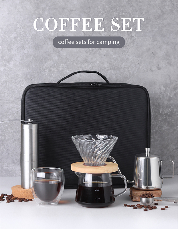 Heißer Verkauf tragbare Kaffeemaschine äthiopische handgebraute V60 Reise-Luxuskaffee-Geschenksets