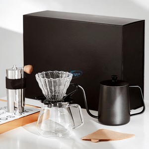 Brewista V60 Handtropf-Kaffeemühle, Geschenkset, Übergießkessel, Kaffeekoffer