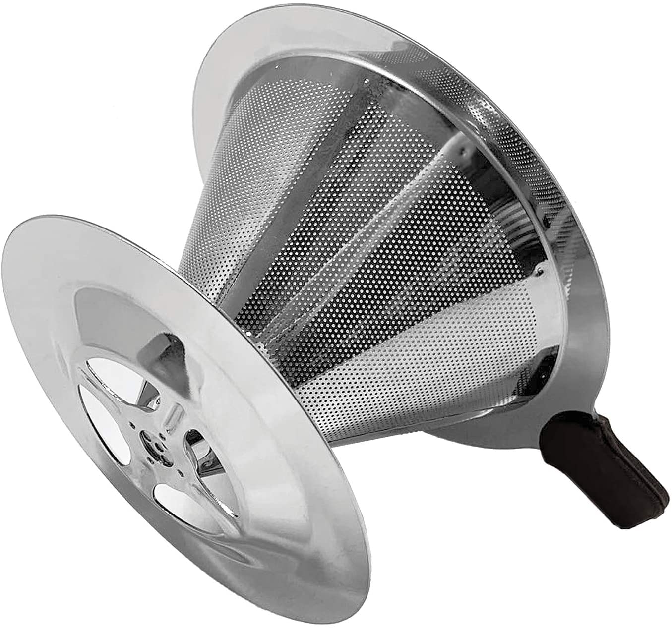  Kaffeetropfer, tragbarer Kaffeetropfer aus Edelstahl, Netzfilter