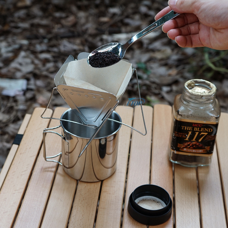 Edelstahl-Brühkessel zum Übergießen mit Meker-Filterkaffee-Tropfer