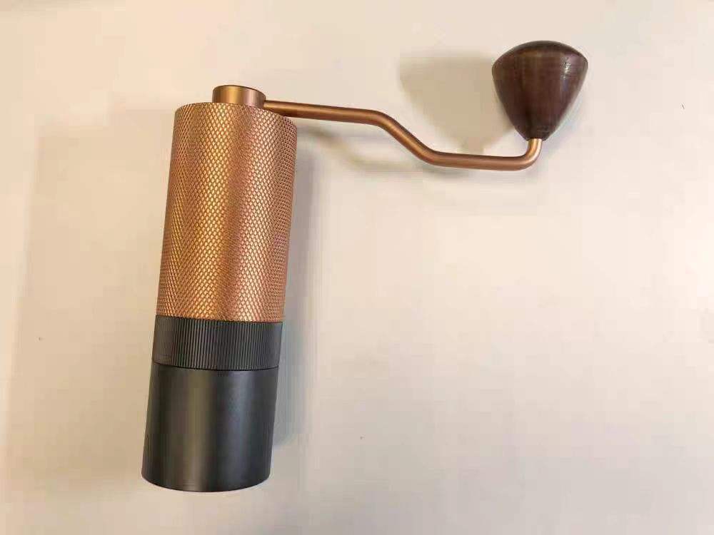 Espresso-Tropfmühle mit Gratkegel aus Edelstahl