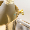 Benutzerdefiniertes Logo 5,35 Gallonen Edelstahl-Eiskübel Metallgetränkewanne Schnur-Eiskübel mit Deckel und Eisschaufel