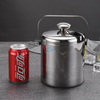 Party-Getränkekühler mit individuellem Logo, isolierter Edelstahl, hält das Eis länger gefroren, Eiskübel für Cocktailbars und Partys