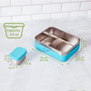 Neue Ankunft auslaufsicher 3 Fächer Schulkinder Bento-Stil Frischhaltedose Lunchbox Bento-Lunchbox aus Edelstahl für