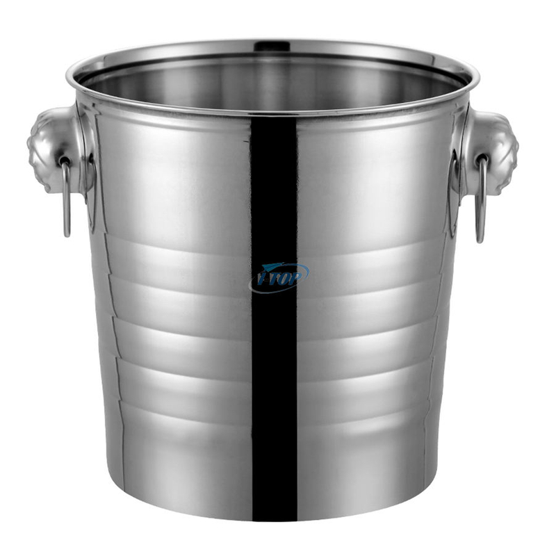 Maßgeschneiderter kleiner, isolierter 3-Liter-Eiskübel aus Edelstahl für Partys und Cocktailbars