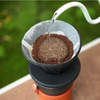 Wiederverwendbarer, faltbarer Kegelfilterhalter, zusammenklappbarer Kaltbrüh-Tropffilter zum Übergießen von Kaffee aus Silikon