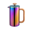 French-Press-Kaffeemaschine aus Edelstahl 304, doppelwandige Metallisolierung, Kaffeepresse und Teebereiter, leicht zu reinigen