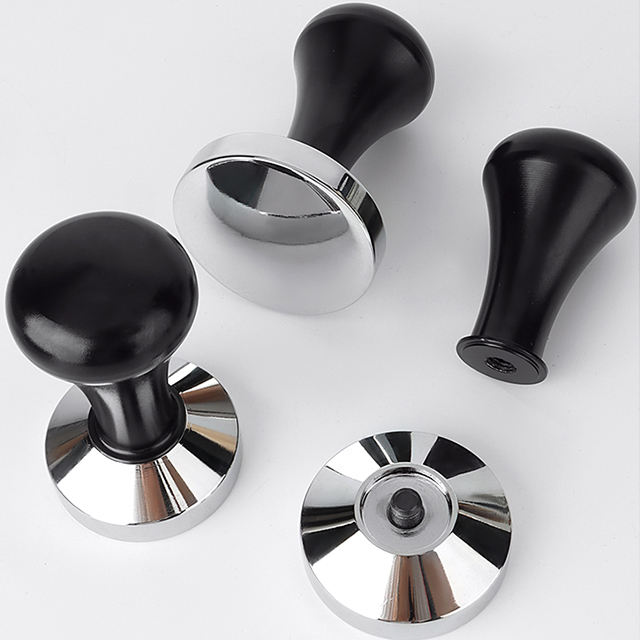 Kaffee-Stampfer aus Edelstahl 304, Espresso-Kaffeepulver-Stampfer für Espressomaschinen, Siebträger, Heim-Barista