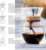 Glas-Cold-Brew-Kaffeemaschine, Kaffeetropfkanne mit Edelstahlfilter