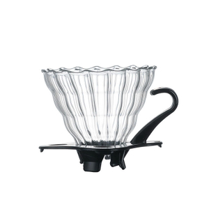 Heißer Verkauf Kaffee Dripper V60 Hitzebeständige Glas Kaffee Filter für Barista Kaffee Brühen Tasse 2-4Cups