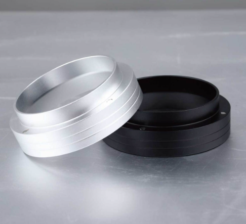 Dosierringe, Aluminium-Kaffeepulver, Dosierringe, Trichter mit magnetischem Ersatz-Kaffeemaschine-Zubehör, Schwarz (58 mm)