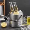 Party-Getränkekühler mit individuellem Logo, isolierter Edelstahl, hält das Eis länger gefroren, Eiskübel für Cocktailbars und Partys