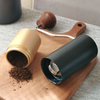 Tragbare Mini-Kaffeebohnenmühle aus Edelstahl mit Holzgriff