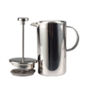 Tragbare French-Press-Kaffeemaschine der Güteklasse 304 aus Edelstahl mit doppelwandiger Isolierung, geeignet für den Hausgebrauch