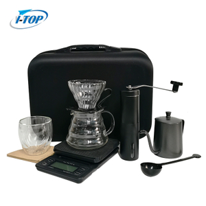 Barista-Kaffeeset, Geschenktüten-Set, Tropf-Schwanenhals-Wasserkocher, Kaffee- und Tee-Sets