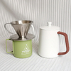 Edelstahl-Kaffeeset für den Außenbereich zum Übergießen von Kaffeetropfern, V60-Kaffee-Reisetaschen-Set