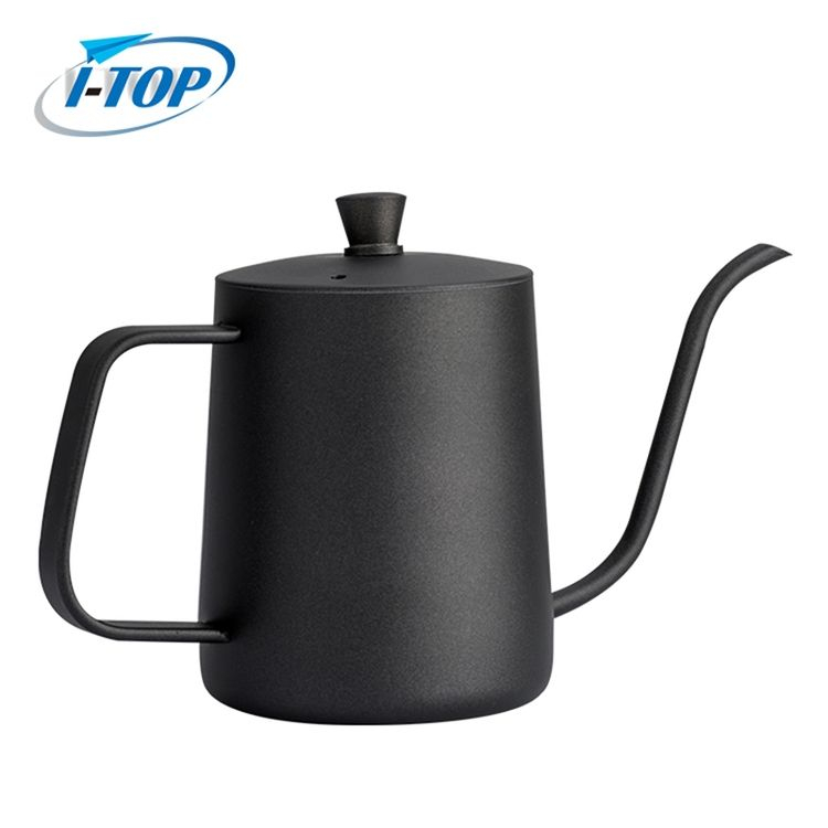 Rüsten Sie den 600-ml-Edelstahl-Barista-Pour-Over-Kaffee-Reisekessel mit Schwanenhals-Espressomaschine auf
