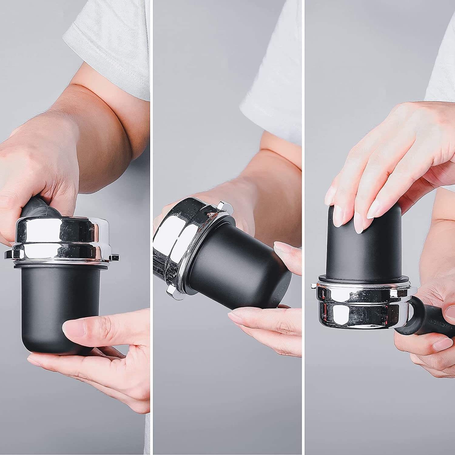 Aluminiumlegierung 53 mm Kaffee-Messbecher Espressomaschine Werkzeug Espresso-Messtrichter Dosierbecher Barista-Kaffeepulver