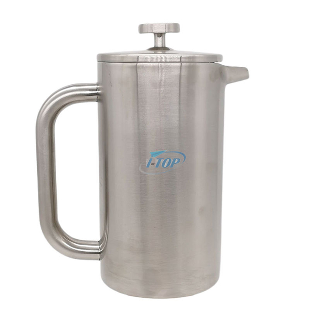 French-Press-Kaffeemaschine, 960 ml, Kaffeepresse mit ergonomischem Griff, doppelwandige Isolierung, französische Presse aus Edelstahl