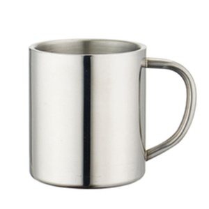 Outdoor-Camping-Reise tragbarer Karabinerbecher mit Griff, doppelwandige Kaffeetasse aus Edelstahl, Metallkarabinerbecher