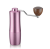 Schwarze manuelle Kaffeemühle mit CNC-Edelstahlkegel und einstellbarer Einstellung, Kapazität 25 g