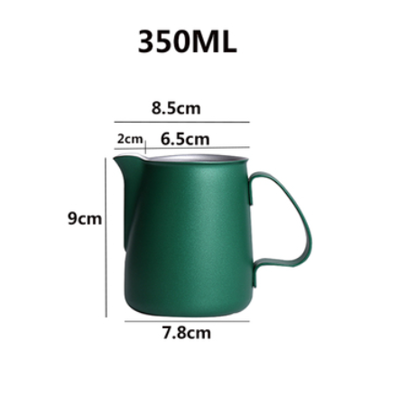 Milchkännchen, Barista, 600 ml, Edelstahl-Milchkännchen, Aufschäumbecher, Metall-Kaffee-Espresso-Milchkännchen
