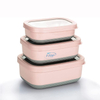 Großhandel für Erwachsene und Kinder, auslaufsichere Lunch-Bento-Box, Lebensmittelaufbewahrungsbehälter, Lunchbox aus Edelstahl 304 mit Deckel