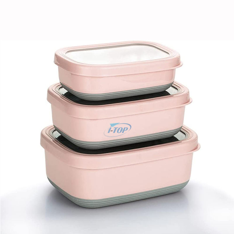 Großhandel für Erwachsene und Kinder, auslaufsichere Lunch-Bento-Box, Lebensmittelaufbewahrungsbehälter, Lunchbox aus Edelstahl 304 mit Deckel