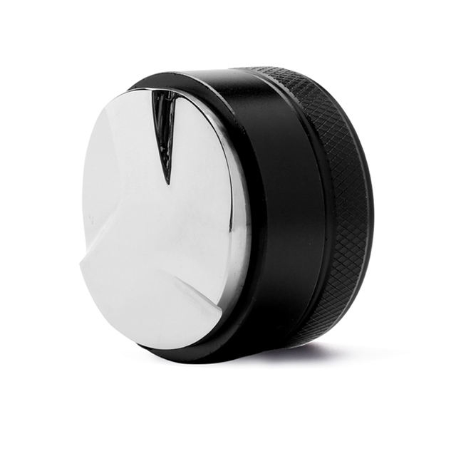 Espresso-Tamper, Kaffeeverteiler-Werkzeug, Schwarz, verstellbare Tiefe, Espresso-Tamper, Doppelkopf-Kaffeeverteiler