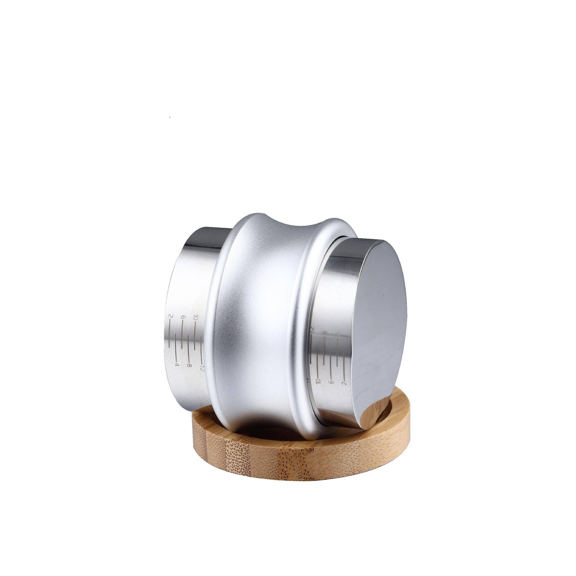 53,3 mm Kaffeeverteiler-Nivellierer und Handstampfer, Espresso-Presswerkzeug |Doppelseitig, einstellbare Tiefe |Hochleistungs-Espresso Ha