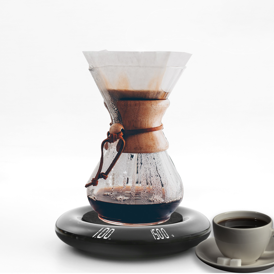 2 kg 0,1 g Private Label Acrylplattform Touchscreen Timer Küche Elektronische digitale Pour-Over-Kaffeewaage
