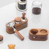 Kaffeefilter-Manipulationshalter 58 mm Espresso-Tampermattenständer aus Holz Tamping-Station Espresso-Tamperhalter mit rutschfesten Füßen