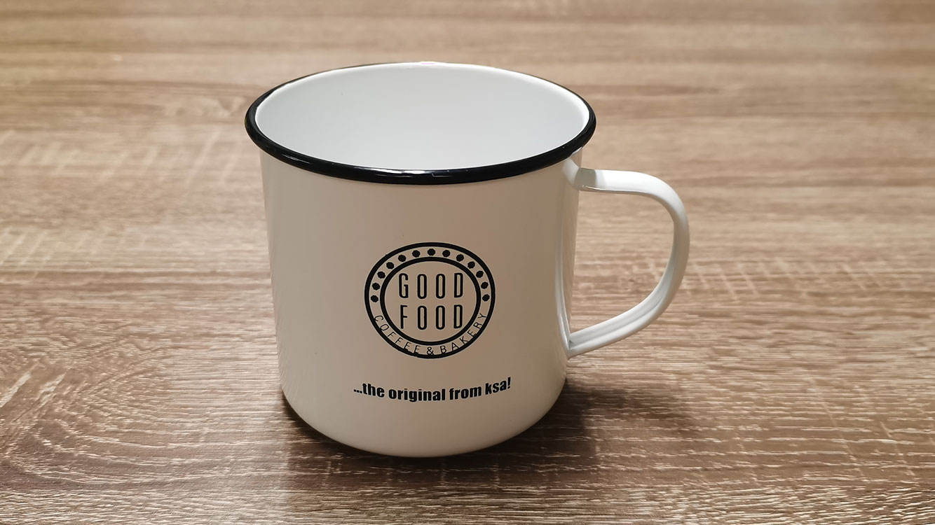 Heißer Verkauf Großhandel Camping Emaille Becher Kaffee Tee Becher einzelne Tasse bunt
