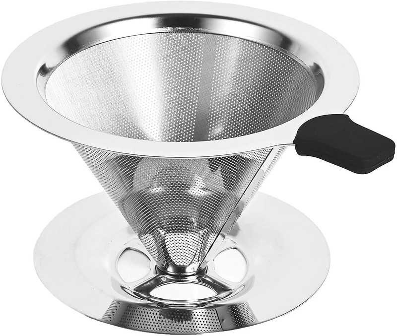  Kaffeetropfer, tragbarer Kaffeetropfer aus Edelstahl, Netzfilter