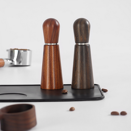 Espresso-Kaffee-Verteilungswerkzeug, Griff und Basis aus Sandelholz, professionelles Espresso-WDT-Werkzeug, Kaffeenadel-Rührer