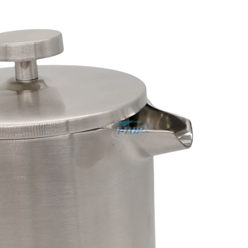 French-Press-Kaffeemaschine, 960 ml, Kaffeepresse mit ergonomischem Griff, doppelwandige Isolierung, französische Presse aus Edelstahl