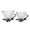 Heißer Verkauf Kaffee Dripper V60 Hitzebeständige Glas Kaffee Filter für Barista Kaffee Brühen Tasse 2-4Cups