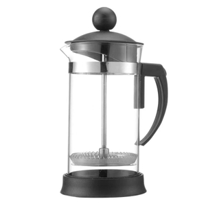 Neu eingetroffene French Press aus Glas und Edelstahl